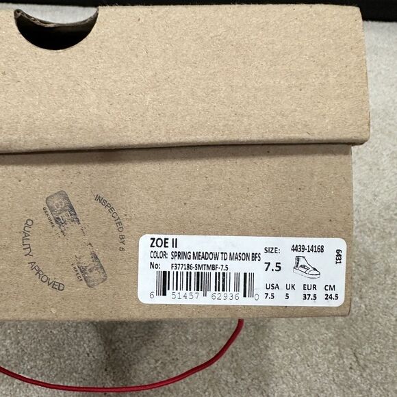 Bed Stu Women's Zoe II Spring Meadow Purple Green Leather Sandals size 7… - Picture 6 of 6